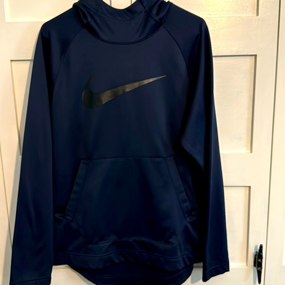 Nike dark navy, dry, fit size medium hoodie